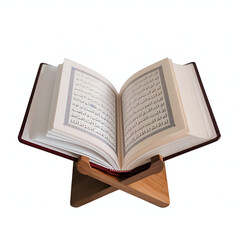 Obraz premium Al quran isolated one white background 