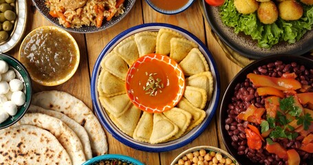 Islamic cooking, Ramadan food, Iftar table