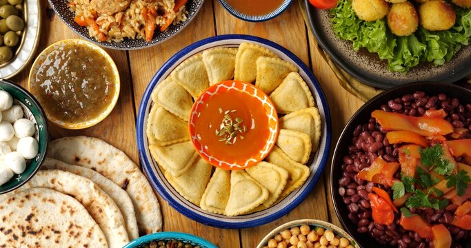 Islamic cooking, Ramadan food, Iftar table