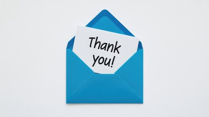 Gratitude expressed with a heartfelt thank you note