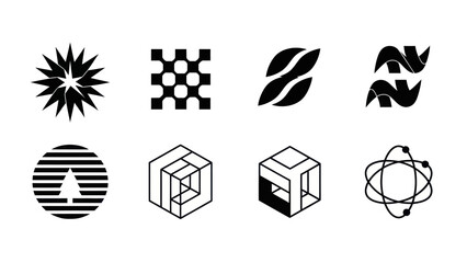 Abstract Geometric Icons Collection © atha_lintar