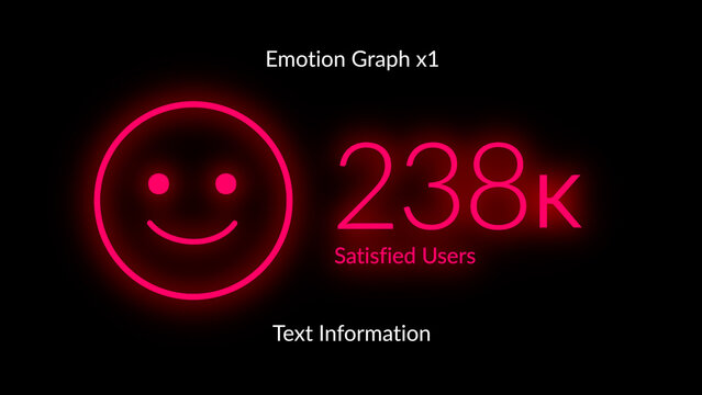 HUD Neon Icon Graph Emotion x1