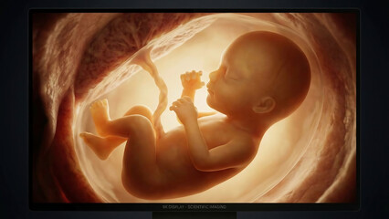 Gestation of a baby, fetus week 40