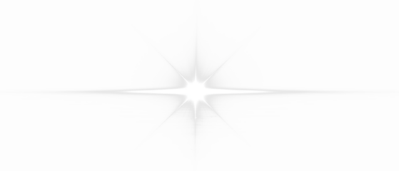 Bright white star flare with a luminous center, an isolated graphic light effect on a split PNG background. Radiant Glow Effects