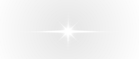 Bright white star flare with a luminous center, an isolated graphic light effect on a split PNG background. Radiant Glow Effects
