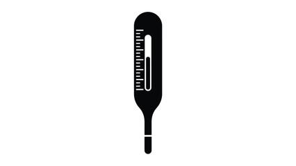 a black and white image of a thermometer