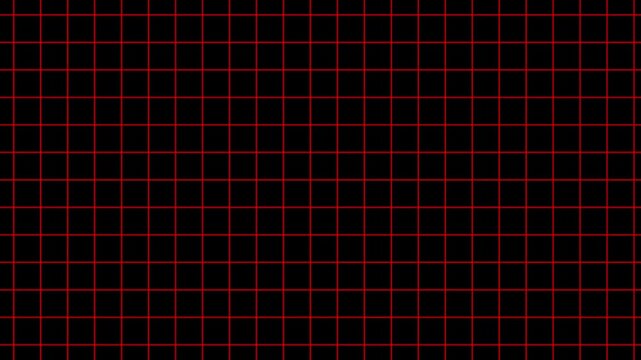 Animated gradient black background with grid moving wards. Horizontal Grid background video, dark color grid ,4K loopable footage