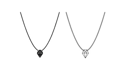 Three delicate silver necklaces with pendant charms displayed on a white background