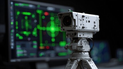 AI defense system scanning for threats