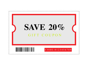Stylish 20% discount coupon with a green and beige theme, ideal for sales, promotions, retail offers, and marketing campaigns. Perfect for commercial, e-commerce, 
