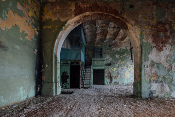 Fototapeta premium Old abandoned Yelets tobaccos factory