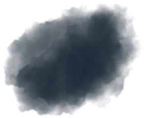 Dark gray abstract watercolor paint