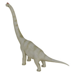 Fototapeta premium Model of a Brachiosaurus dinosaur in neutral light.