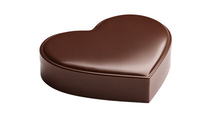 Obraz premium Heart shaped box of chocolates isolated against transparent background symbolizing love and romance with sweet valentine day gift for someone special