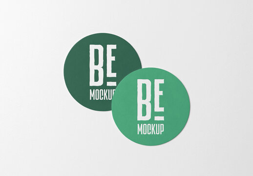 Two Circle Beer Pad Mockups