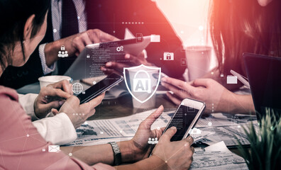 AI cybersecurity system protects digital assets through intelligent detection, access control, and...