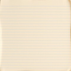 Fototapeta premium Vintage Lined Paper Background – Aged Notebook Page with Warm Tones
