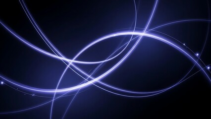 Intersecting light trails in space