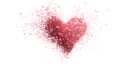 Sparkling heart glitter design for valentine's day and romantic occasions this abstract heart art evokes love passion and festive spirit perfect for cards