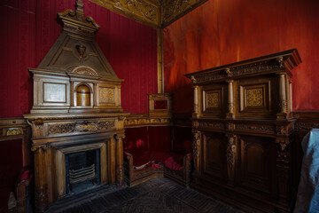 Naklejka premium Old Brusnitsyns' mansion in St. Petersburg, Russia, May 12, 2024