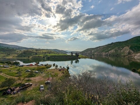 Wadi Zahar is a wadi located in Irbid region, Jordan. Walking the Jordan trail from Umm Qais,mountain panorama landscape view