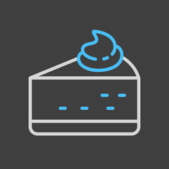 Delicious Cheesecake Slice with Cream Topping