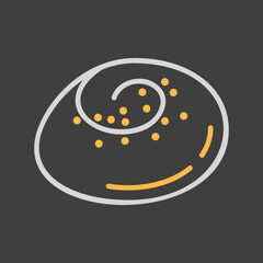  Delicious Swirled Poppy Seed Bun Icon
