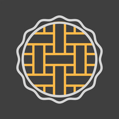 Delicious Pie with Lattice Top Crust