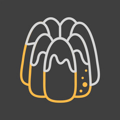 Classic Savarin or Rum Baba Cake Icon