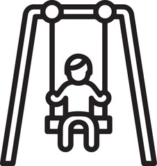 Kid swing icon