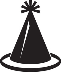 Party hat icon silhouette