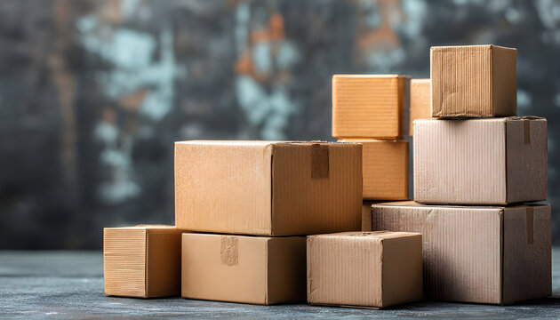 Dropshipping. Warehouse with parcel boxes. Wholesale sales. Resale of goods.