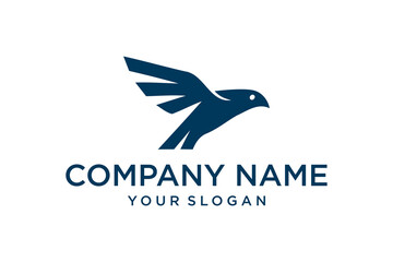 Fototapeta premium Modern Abstract Flying Bird Logo Design Template for Company Branding