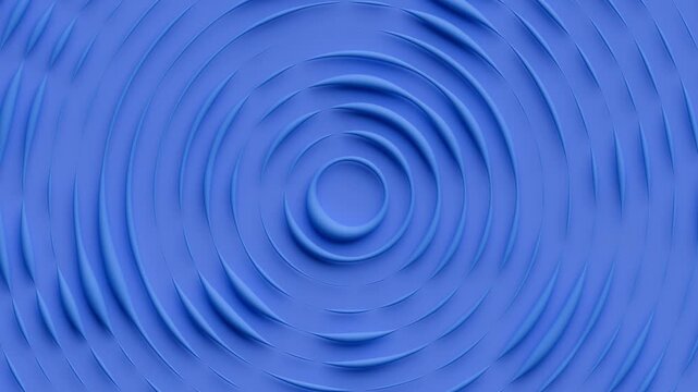Ripple effects in blue pattern animation