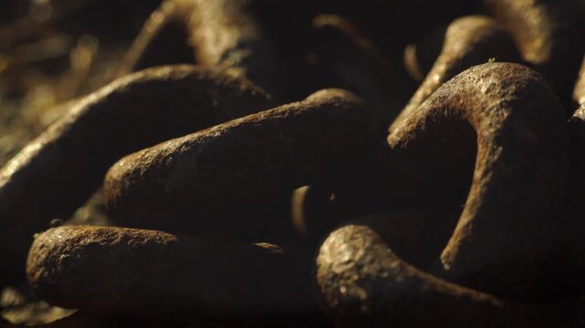 Close up of chains