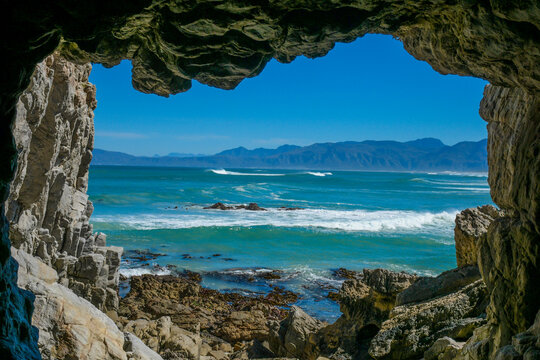 Klipgat caves in De kelders in walker bay nature reserve is a protected area and has majestic views of Atlantic ocean