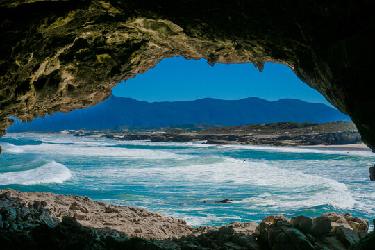 Klipgat caves in De kelders in walker bay nature reserve is a protected area and has majestic views of Atlantic ocean