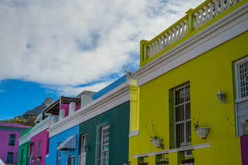 Bo-Kaap Historic District with colorful houses is a top attraction in cape town, South Africa