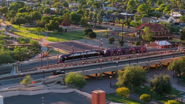 Lightrail Public Transport Train Phoenix Arizona