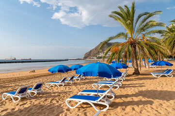 Landscape with Las teresitas beach, Tenerife, Canary Islands, Spain