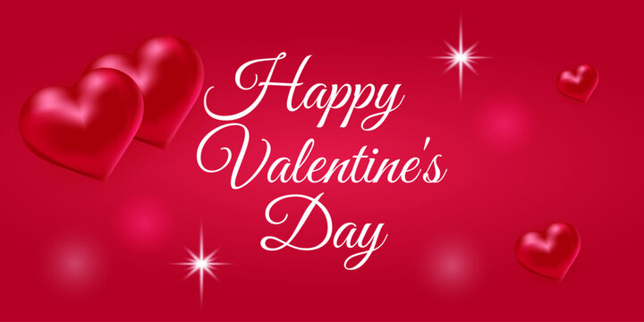 Valentine's Day card featuring a cute couple in love. Template for advertising, banners, covers, labels, etc. Vector image.