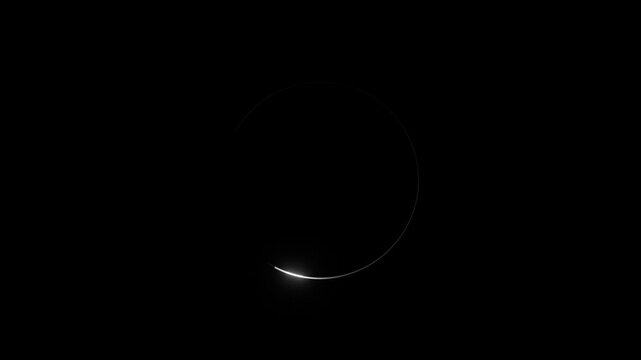 Modern Seamless Looping Loading Screen Animation on Black background