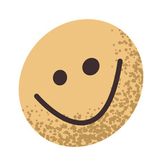 Fototapeta premium Cute smile social media emoji