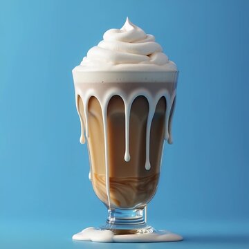 achocolatado, postre, cremas, alimento, hielo, caf&eacute;, lentes, bombones, catarro, leche, beber, aislada, helado, blanco, nata montada, delicioso, bud&iacute;n, bebida, cocktail, vainilla, congelada, espuma, co