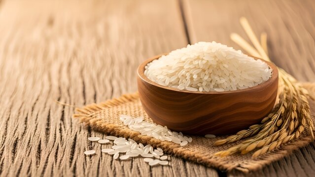 Islamic Charity Food Concept Rice for Zakat