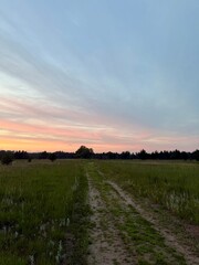 Obraz premium Sunset in Midwest Nature