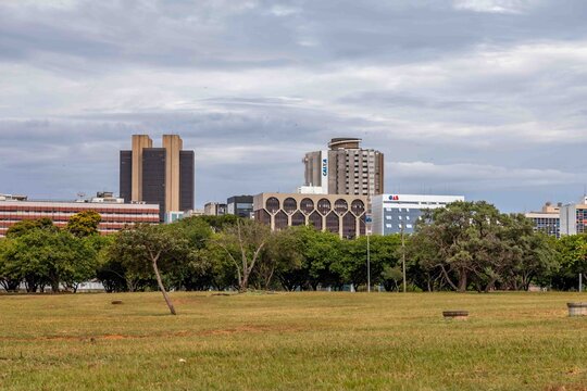 Brazil, Bras&iacute;lia-DF, January 18, 2026. OAB, Brazilian Bar Association in Bras&iacute;lia DF. In the background, the Central Bank, Caixa Econ&ocirc;mica Federal , and other federal government buildings.
