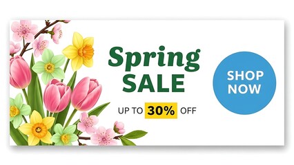 Happy Easter greeting card design featuring a beautiful pink tulip blossom bouquet and spring floral nature elements in a vector art frame decoration for a lovely holiday celebration