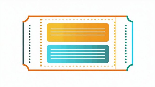 A Collection of Colorful Tickets: Visual Presentation of Admission Passes and Event Entry Cards