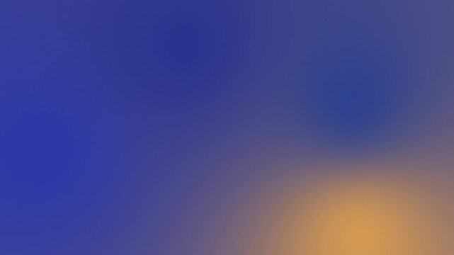 Abstract Deep Blue and Golden Amber Gradient Background for Video Backdrop. Professional Minimalist Blurred Mesh Gradient with Indigo and Orange Glow.